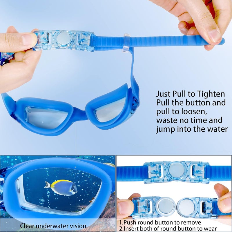 EWPJDK Swim Goggles - 2 Pack Swimming Goggles Anti Fog No Leaking For Adult Women Men - Image 5